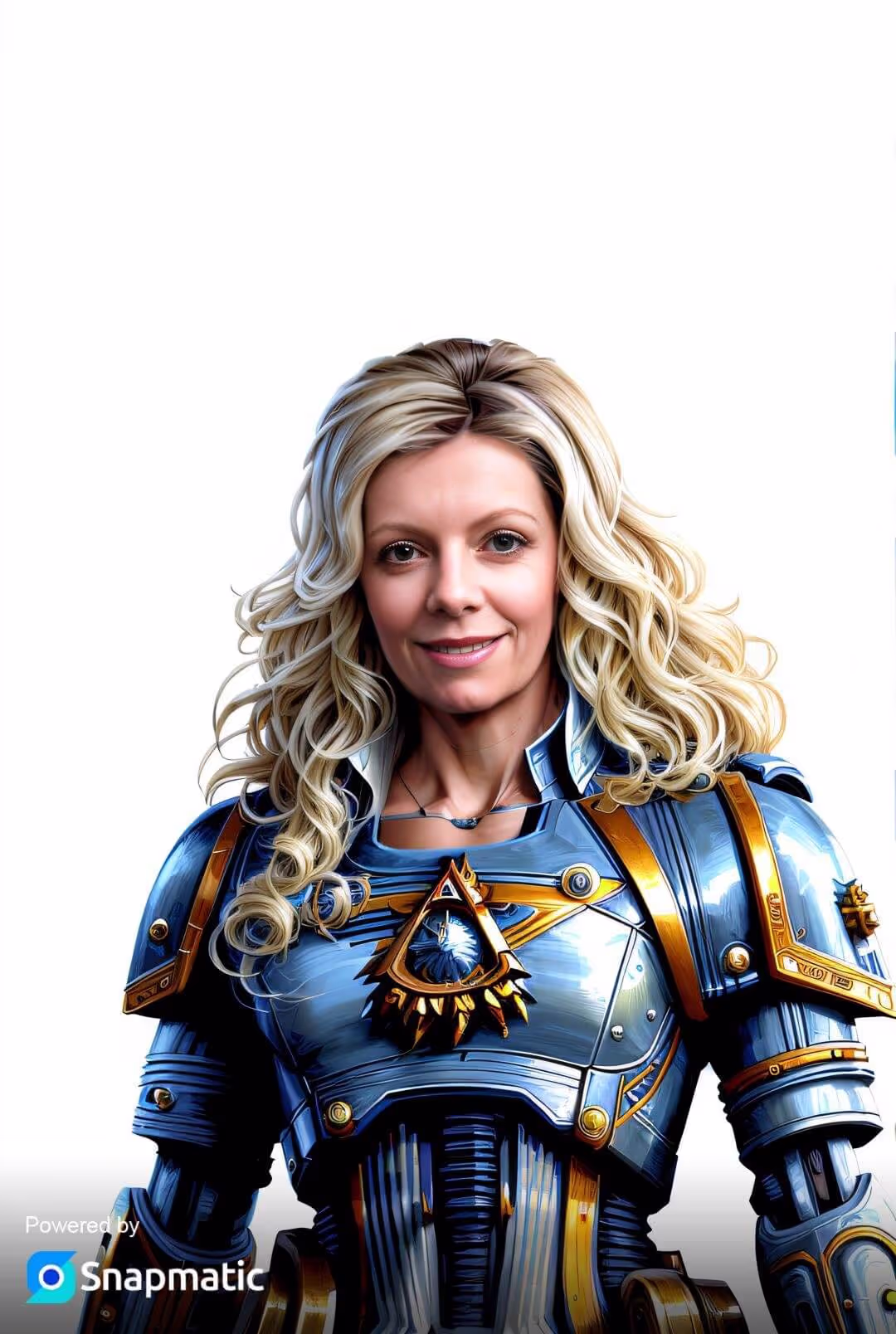An AI-enhanced guest portrait produced on a trade show stand